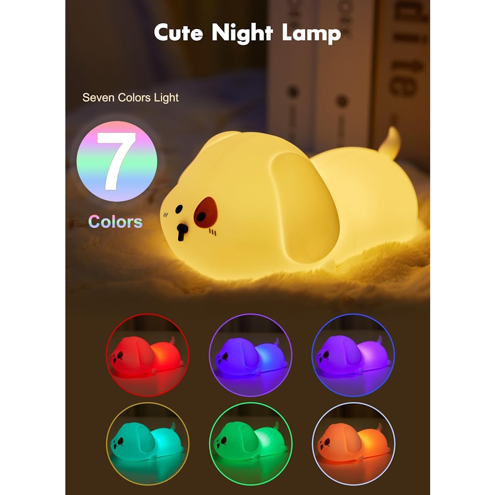 چراغ خواب puppy silicone pat lamp مدل 206