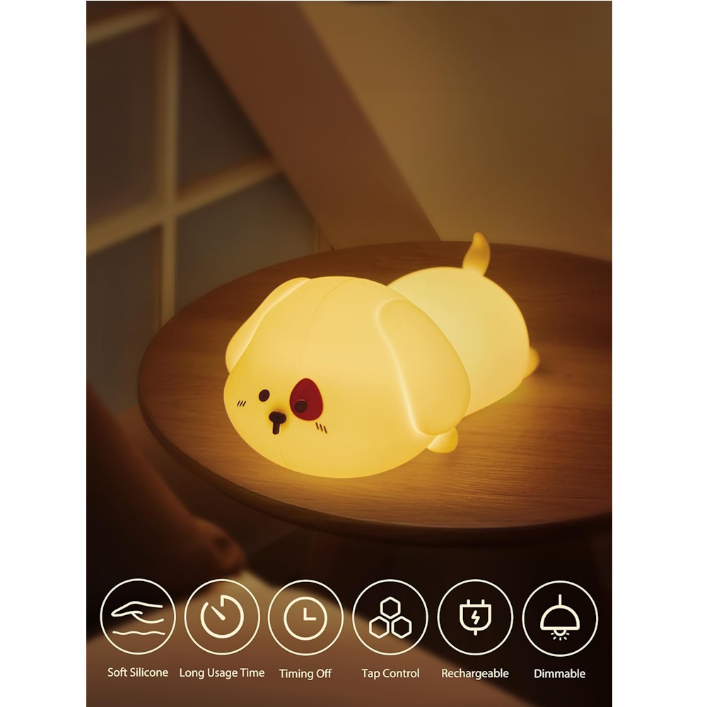 چراغ خواب puppy silicone pat lamp مدل 206