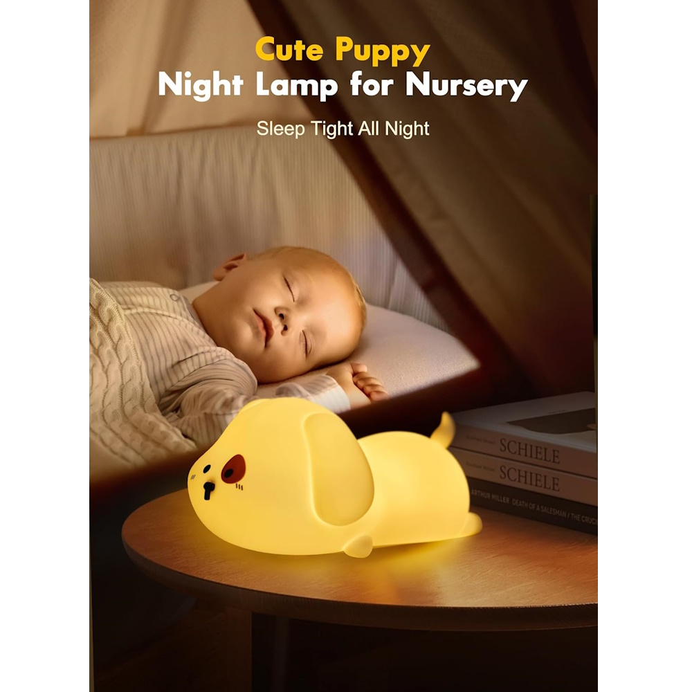 چراغ خواب puppy silicone pat lamp دارای ریموت
