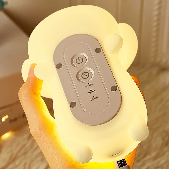 چراغ خواب تایمر دار سیلیکونی طرح سگ خوابیده puppy silicone pat lamp مدل 206