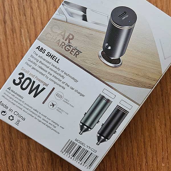 شارژر فندکی فلزی اورجینال سوپر فست 30 وات دارای شارژ فوق سریع