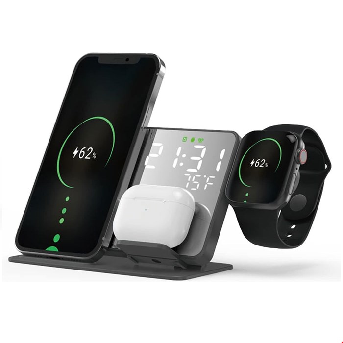 استند شارژ وایرلس 4 در 1   EYEZEN PLUS