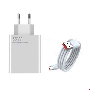 شارژر و کابل 33 وات شیائومی (Xiaomi)