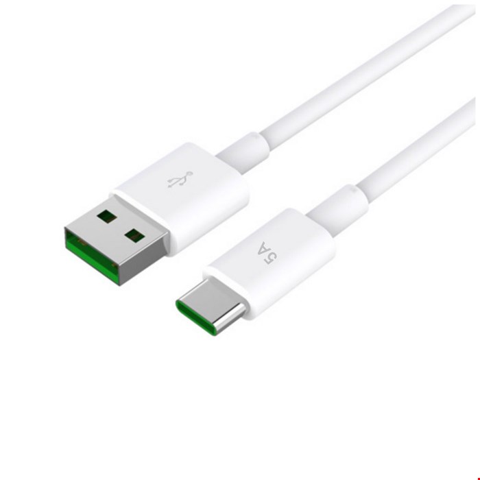 کابل فست شارژ USB به تایپ سی سامسونگ 5 آمپر سوکت سبز