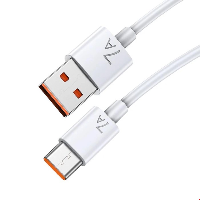 کابل توربو شارژ USB به تایپ سی شیائومی 7 آمپر سوکت نارنجی