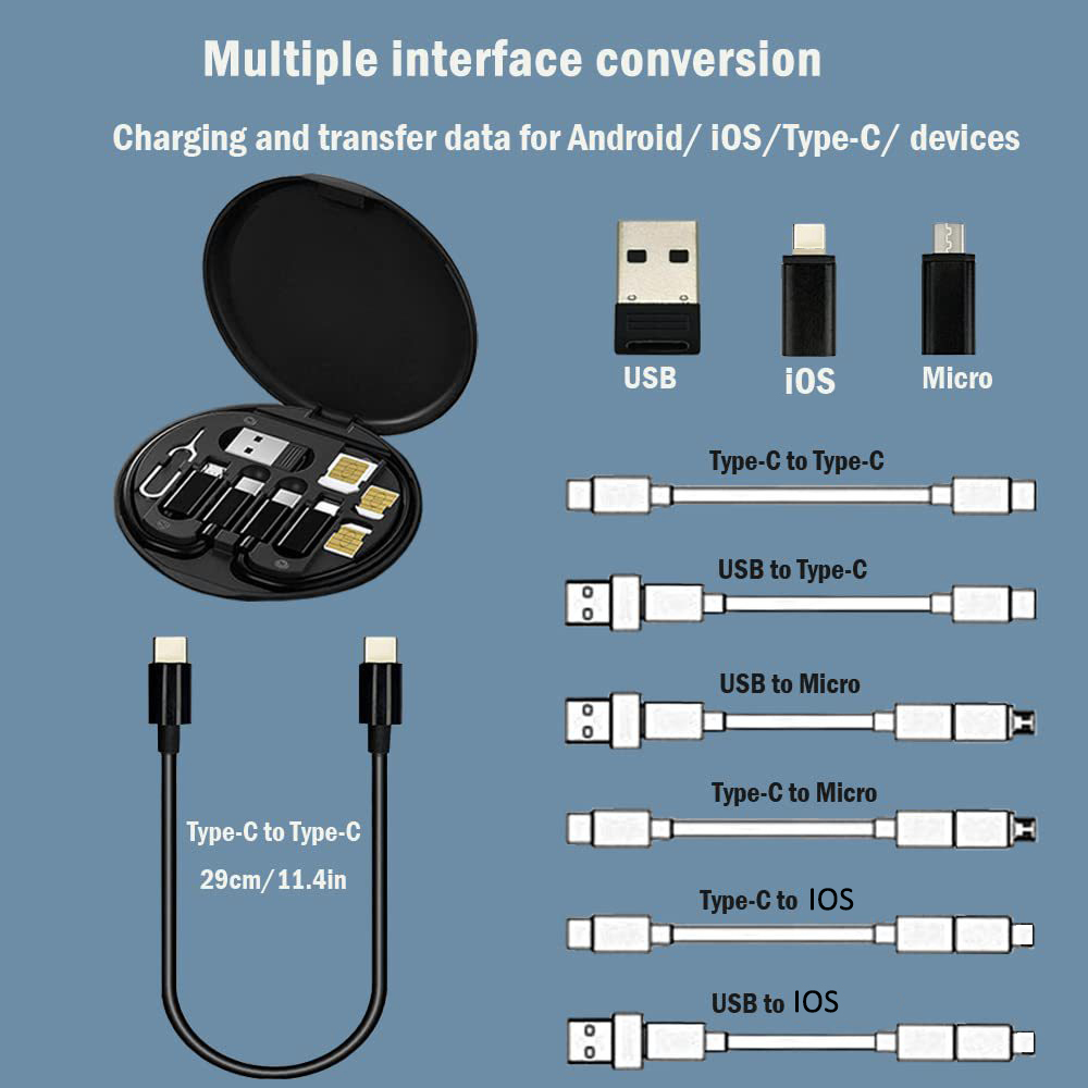 ست کابل انتقال داده ۶۰ وات چند کاره مدل Data Cable Set